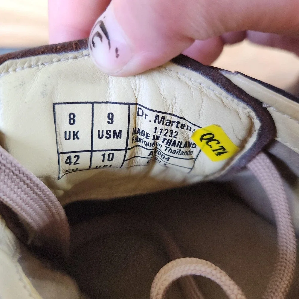 Dr. Martens Split Toe Shoes Mens 9 Brown Leather Casual Oxford Comfort Walking
